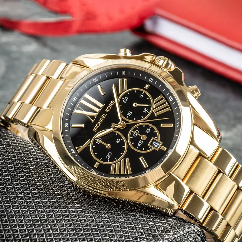 Michael Kors Bradshaw Chronograph Black Dial Couple Watch | MK5739 | MK6959